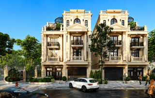 Biệt thự Long Bien Golf Villas sở hữu kiến trúc xa hoa, không gian sống thời thượng cùng tầm nhìn độc bản ôm trọn sắc xanh sân golf 27 hố.