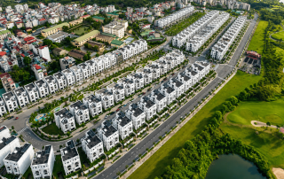 Bức tranh tổng quan yên bình và đẳng cấp của dự án biệt thự sinh thái liền kề sân golf quốc tế duy nhất.