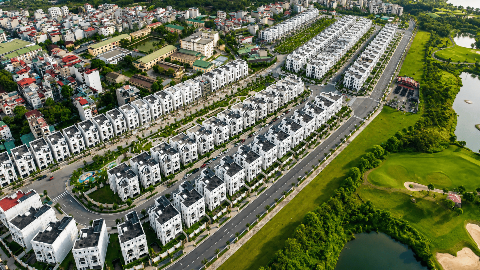 Bản đồ phân khu và thông số xây dựng chi tiết 6 block biệt thự.